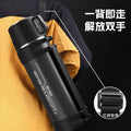 Travel kettle with steel cover 316 stainless steel insulated kettle outdoor portable water cup thermos cup car large capacity cup