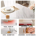 Rock slab dining table rental house for home modern casualaccessible luxury dining table living room rectangular dining table and chair combination