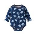 Long sleeve romper - whale