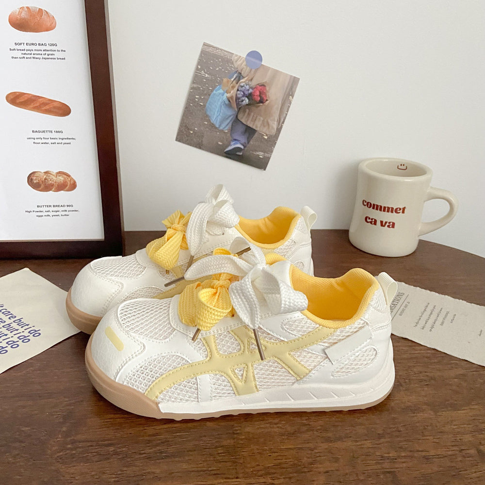 Ugly cute transparent white shoes women's german training 2025 summernew arrivalchicniche style design thin style forrest gump sports sneakers