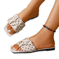 Plus size women's polka dot flat sandals - comfortable, stylish, and perfect for summer! ideal for beach, vacation, or everyday wear with dresses