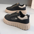 Spring soft sole sneakers women 2025 new versatile ins trendy skate shoes thick sole height increasing fashion casual trendy shoes