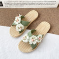 Women's summer sandals & slippers - 2024 new flat sandals with floral design - korean style fashion, trendy student beach shoes, ins style