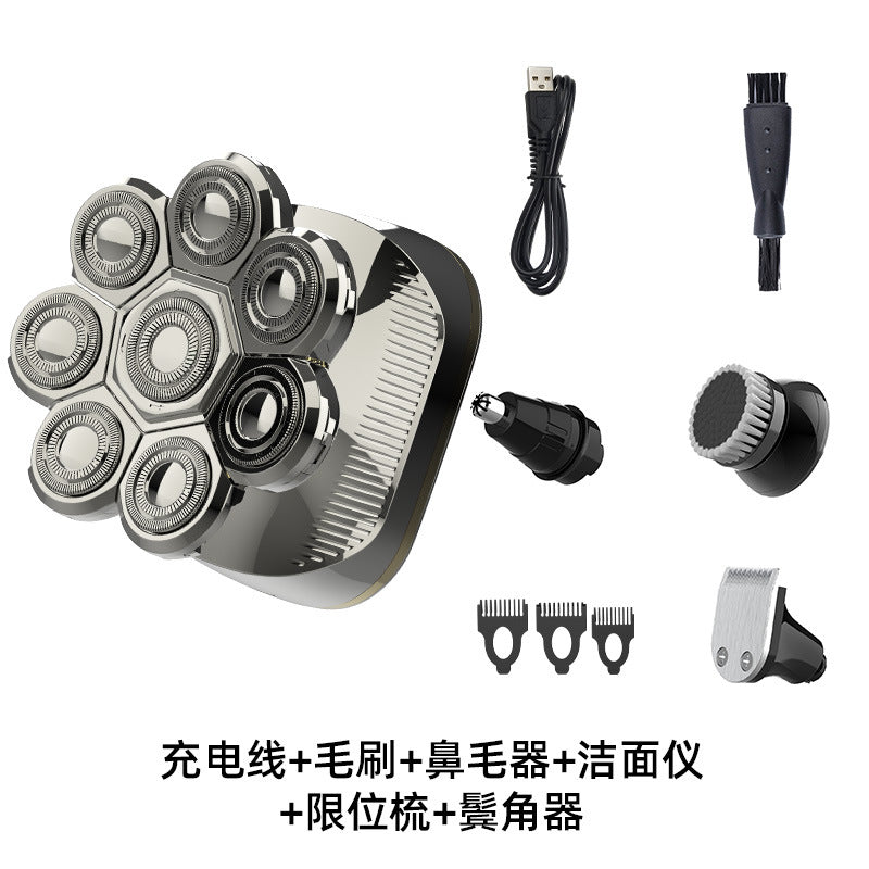 Bald machine male 8-head bald handy gadget shave bald head whitening special shaving hair hairdressing electric razor