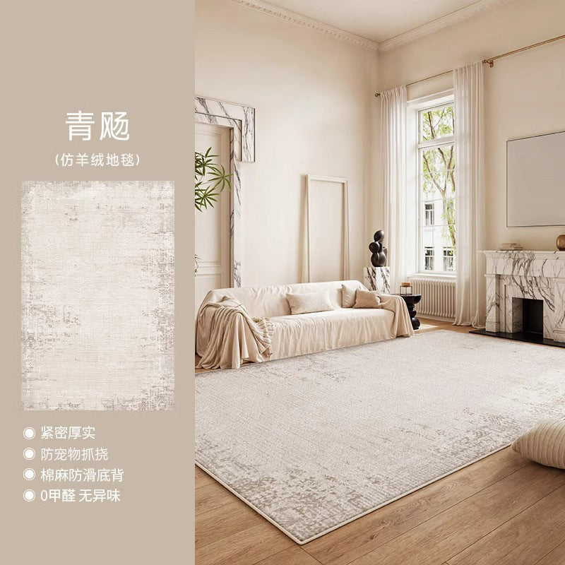 Distributed carpet living room new arrival no-wash and wipeable accessible luxuryclassy waterproof and stain-resistant floor mat modern casual bedside blanket
