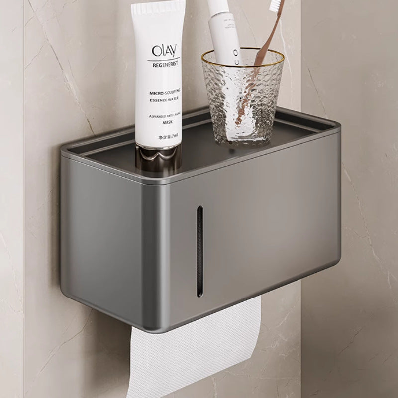 Bathroom toilet paper box punch-free wall-mounted classy paper towel box toilet paper storage rack toilet paper roll holder