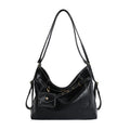2025 korean style double shoulder crossbody multifunctional backpack women's new casual bag minimalist large capacity shoulder tote bag