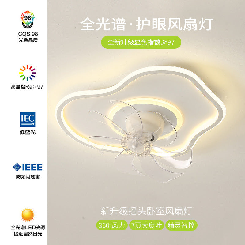 Fan light 2025 new bedroom light ceiling light modern simple eye protection electric fan integrated restaurant Zhongshan lighting