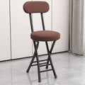 Folding chair - portable dining chair for home, dorm room, balcony, and leisure - space-saving, simple folding back chair