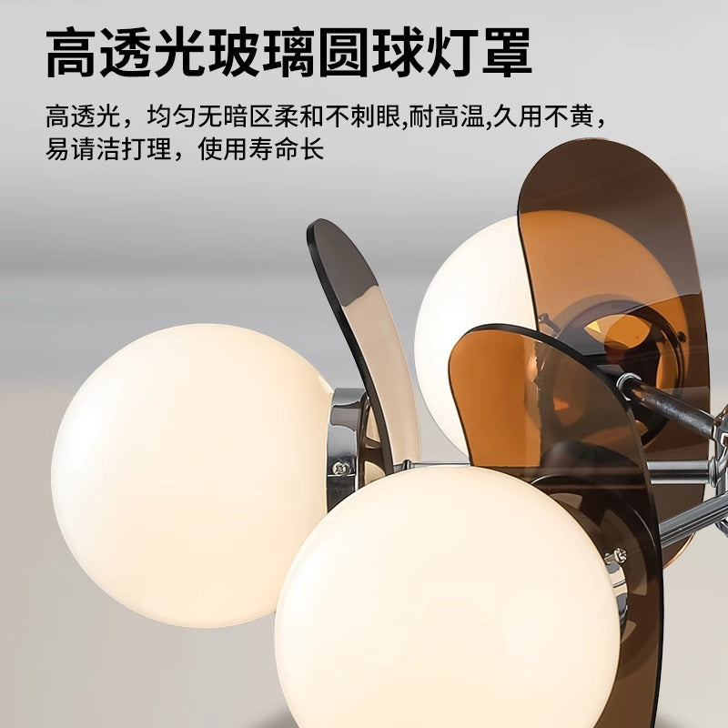 Huiyuan Memphis Living Room Chandelier Medium Antique Bedroom Full Spectrum Bauhaus Children's Room Dining Room Lighting E