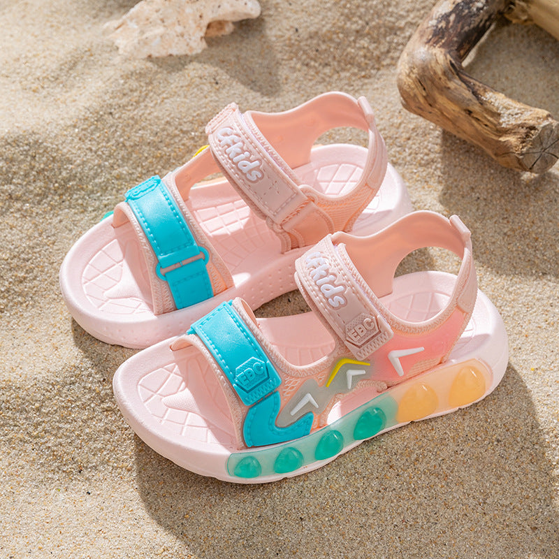 Kids' sandals: new  summer collection - non-slip, soft-soled, velcro-closure sandals for girls (toddler to big kid) - perfect for beach and everyday wear