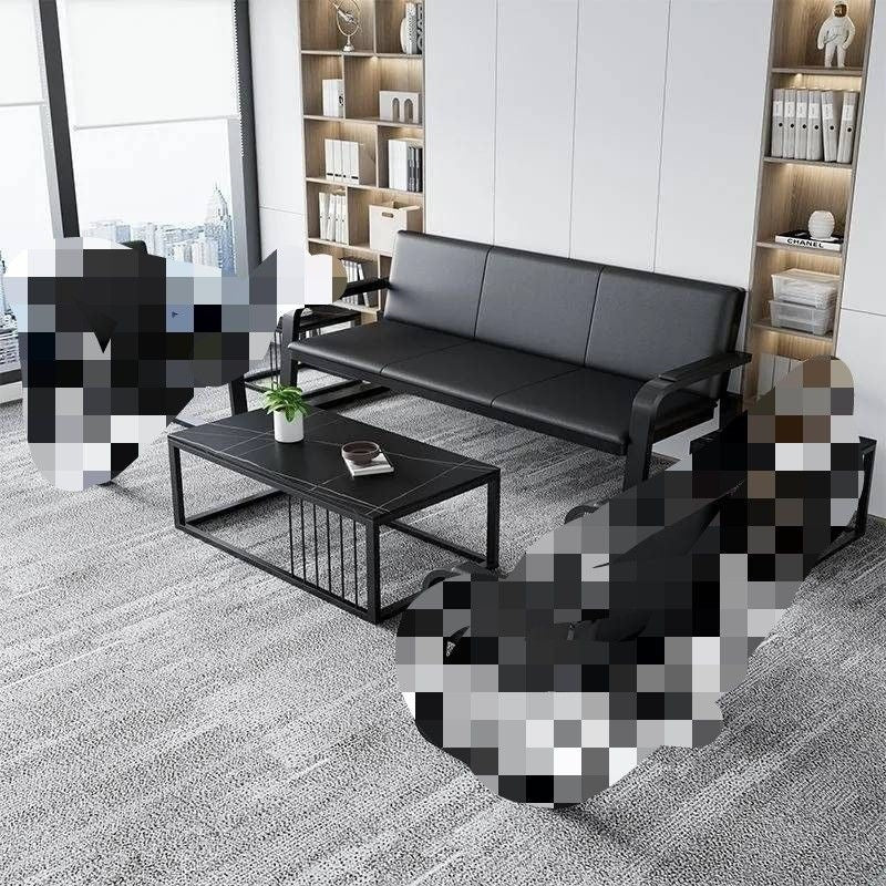 Reception sofa and coffee table set - minimalist style for waiting areas, lounges, and office spaces