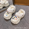 White 8388 crocs [head dog] fleece-lined and removable