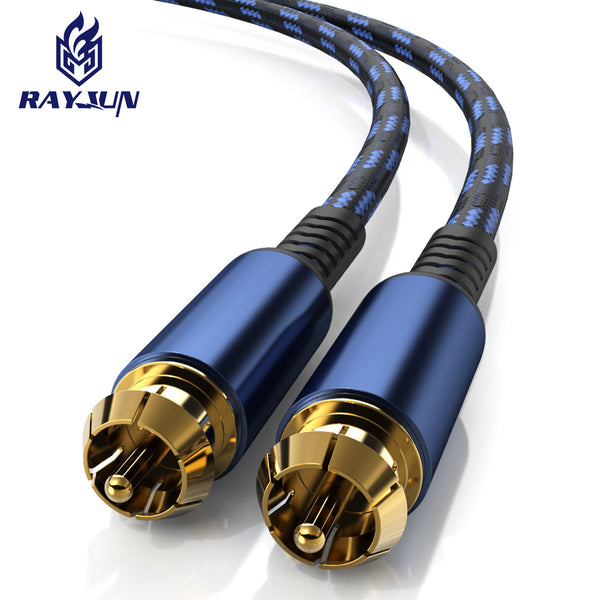 Coaxial audio cable power amplifier subwoofer RCA lotus cable high fidelity 5.1 channel SPDIF audio output
