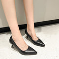 Plus size women's shoes in sizes 34-43, 41, fat feet, thin heels, pointed toe high heels, women's k-style fashion spring small flats 42