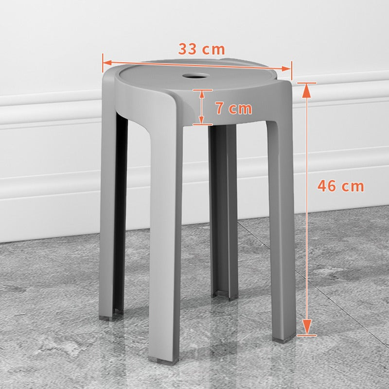 Thickened plastic stoolfor home stackable dining table bench long sitting comfortable chair windmill stool plastic round stool