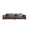Italian normcore blazer genuine leather sofa casual modern straight row first layer cowhide house designer living room sofa