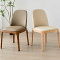 Wood style b&baccessible luxury upholstered back chair scandinavian solid wood dining chair for homemoderncasual restaurant hotel chair