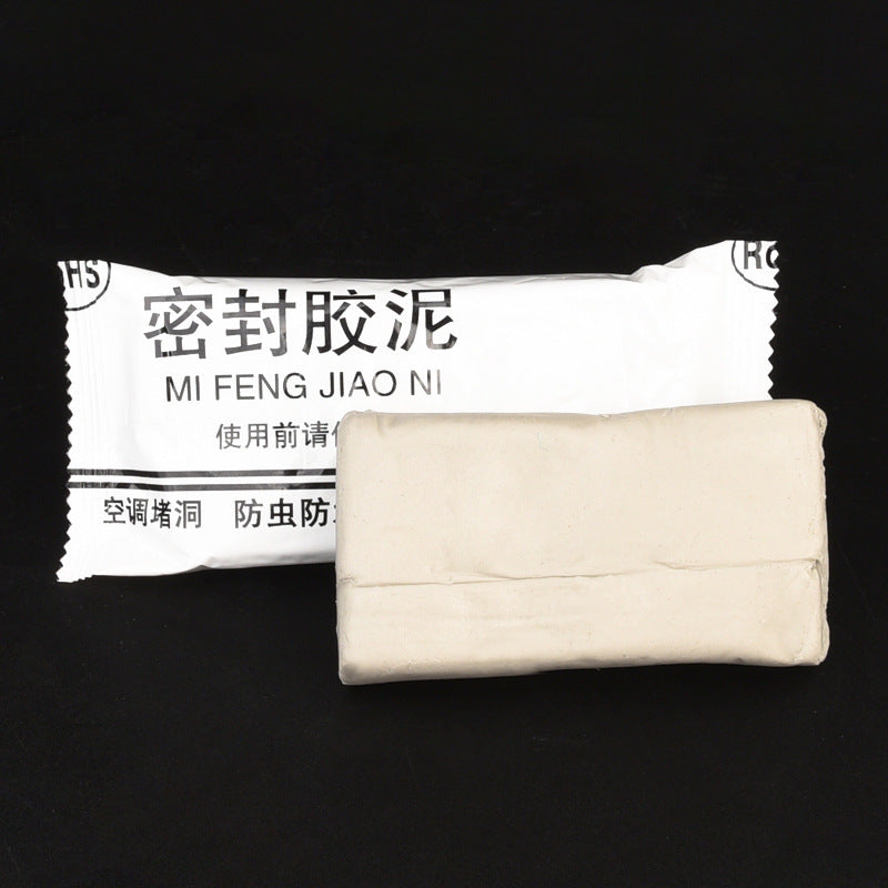 Air conditioner hole sealing putty, wall hole repair, rubber cement, hole plug, fireproof, waterproof, rodent-proof sealing mud - white