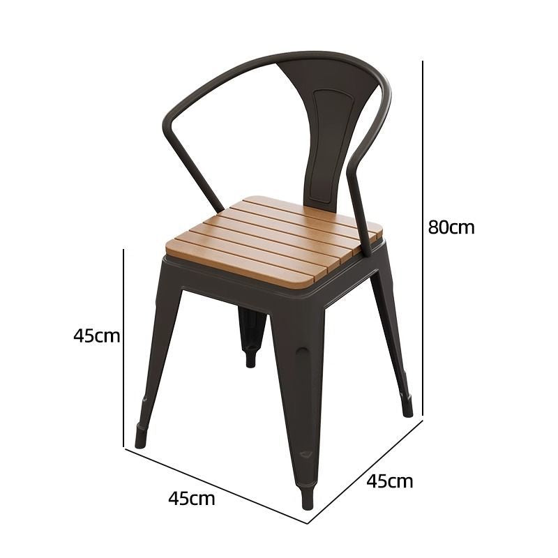 Industrial-style outdoor camping bar, chill music bar, bistro, bbq restaurant, cafe, bubble tea shop table and chair set
