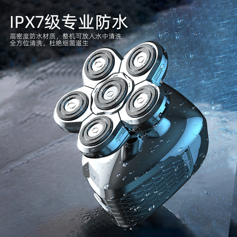 six-blade electric shaver washable men's special shaving machine artifact multi-functional razor wholesale
