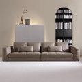 Italian normcore blazer genuine leather sofa casual modern straight row first layer cowhide house designer living room sofa
