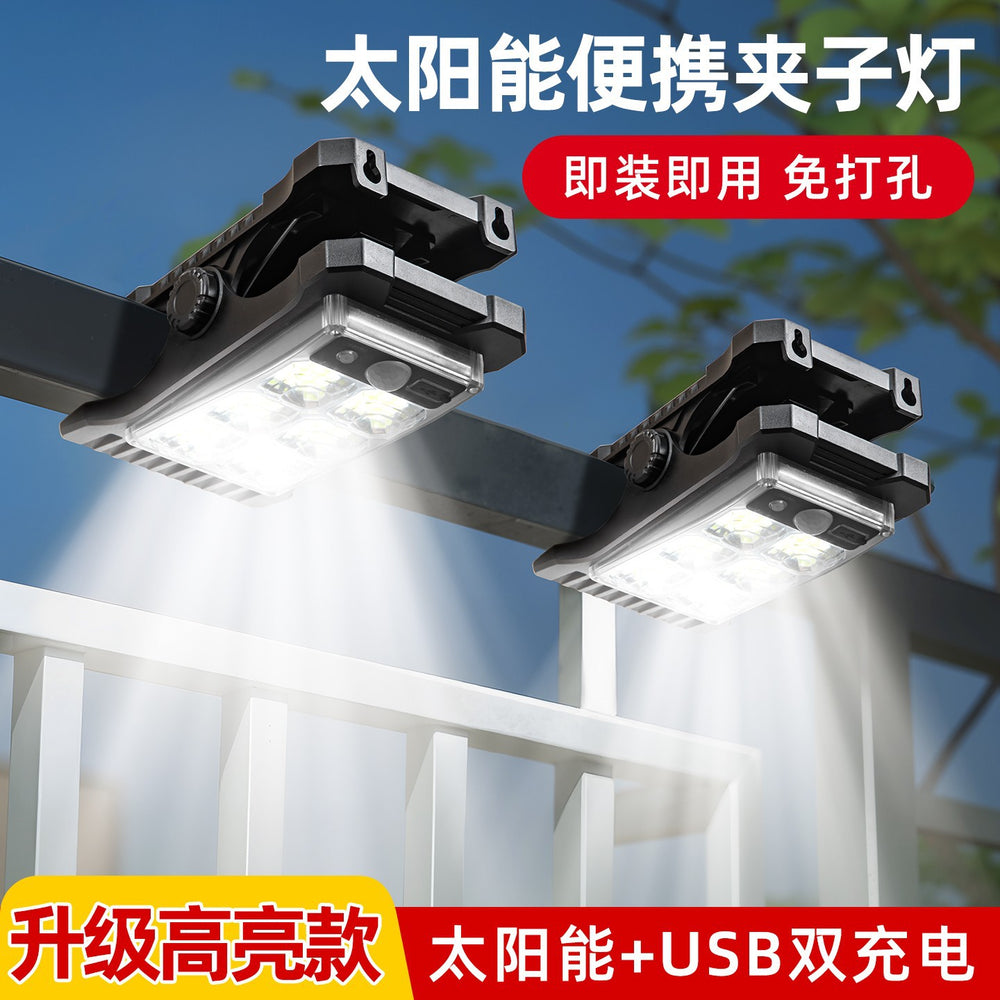 Solar outdoor lights for home courtyard internet celebrity small courtyard arrangement garden lighting waterproof sensor clip light new arrival