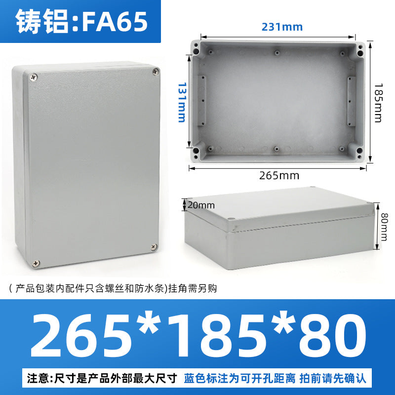 Cast aluminum waterproof box Outdoor waterproof aluminum box Metal box Outdoor terminal box Button box Sealed aluminum waterproof junction box