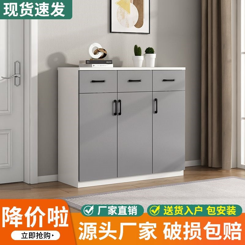 Sideboard multifunctional for home living room storage tea cabinet wooden storage cabinet wall-mounted casual bay window balcony cabinet