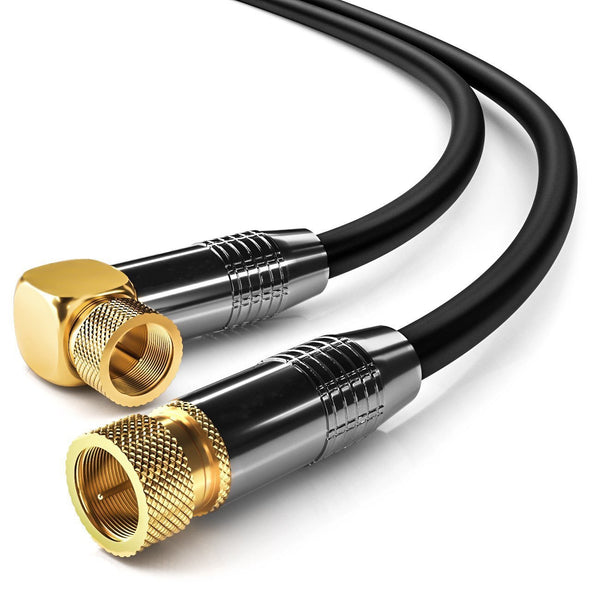 High quality cable digital TV high definition set top box TV signal cable double head inch thread F head