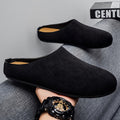 Soft bottom mule slippers for men winteroutwear old money style lazy casual slip-on men's birkenstock shoes toe-cap half drag