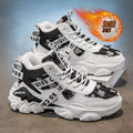 High-top men's shoes winternew arrivalfleece-linedheattech cotton shoes youth student sports casualnon-slip dad trendy shoes