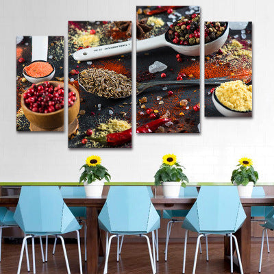 Hotel decorative painting hot pot restaurant box hanging painting creative restaurant barbecue shop seasoning wall background mural