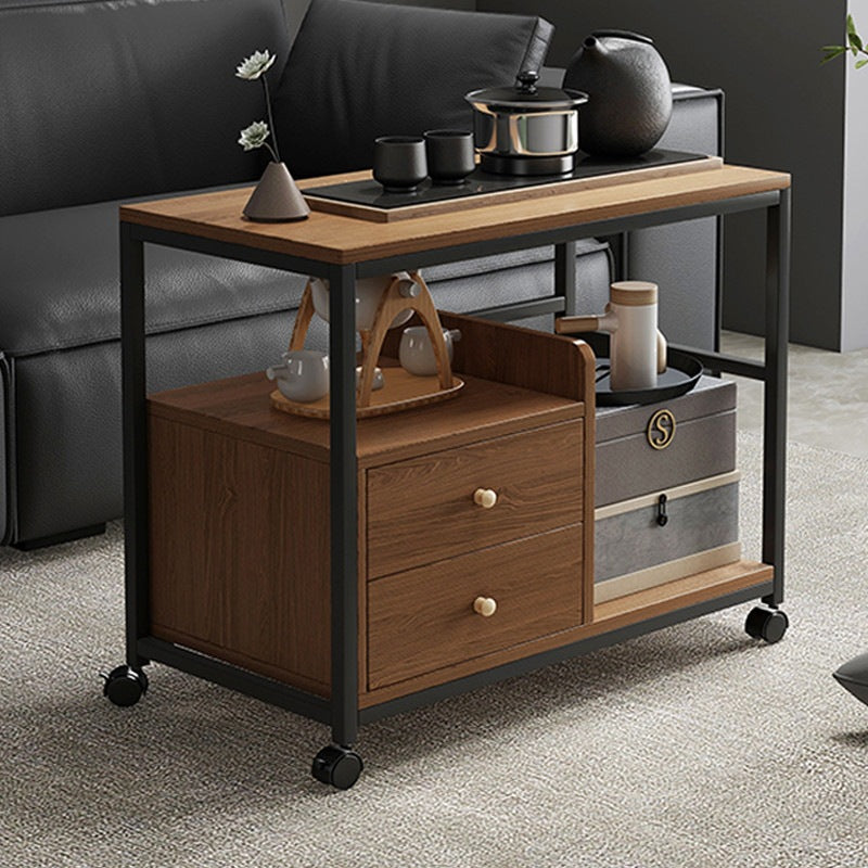Sofa side table tea cabinet for home small coffee table modern casual corner table small table balcony simple small tea table side cabinet