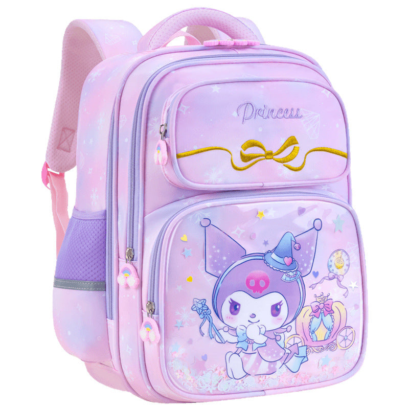 2025 new girls' backpack - large capacity, cute design for elementary school students (grades 1-6), ages 6-9-12