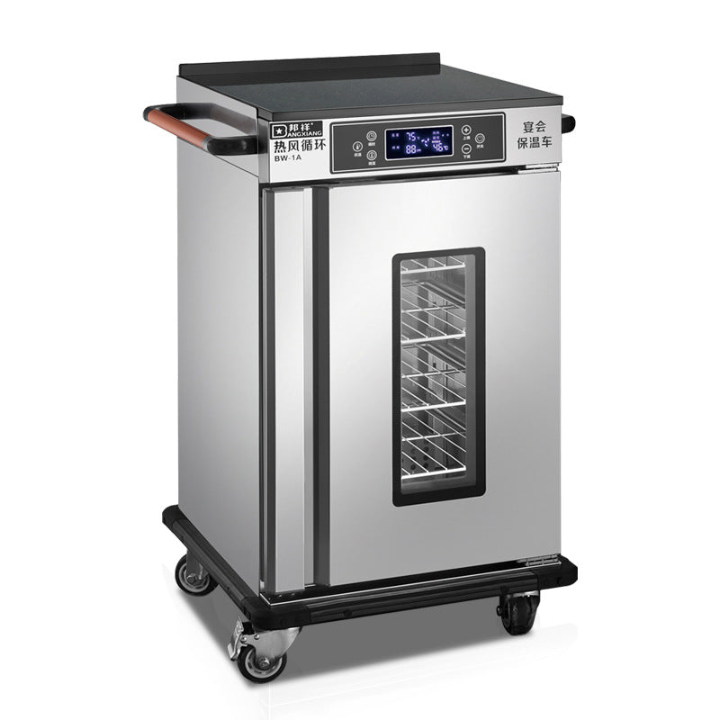 Bangxiang bw-1a hot air circulation banquet insulation cart nursing home confinement center small canteen meal delivery trolley