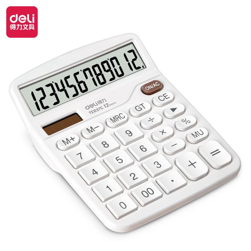 Deli desktop calculator large office finance special multi-function large button silent computer wholesale