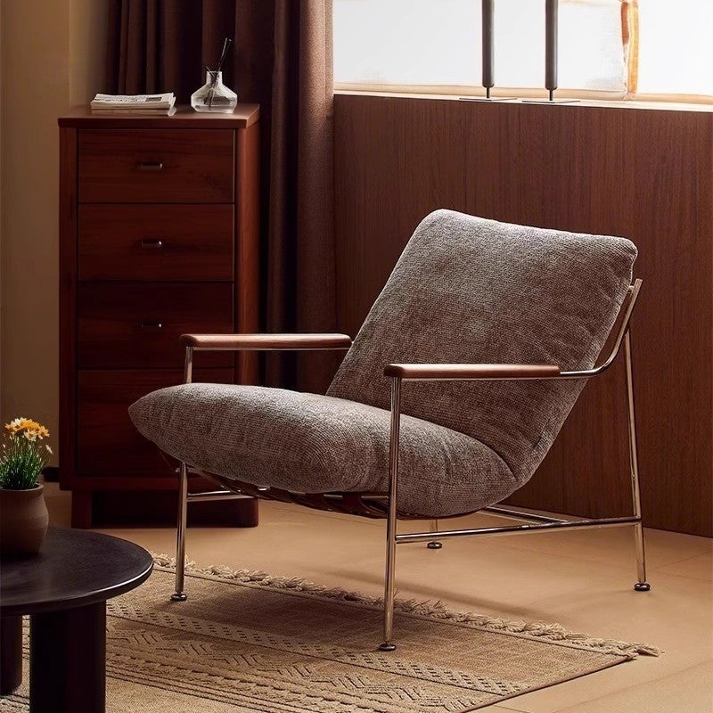 Fika casual sofa chair medieval style living room modern light luxury single sofa removable and washable soft sofa single chair