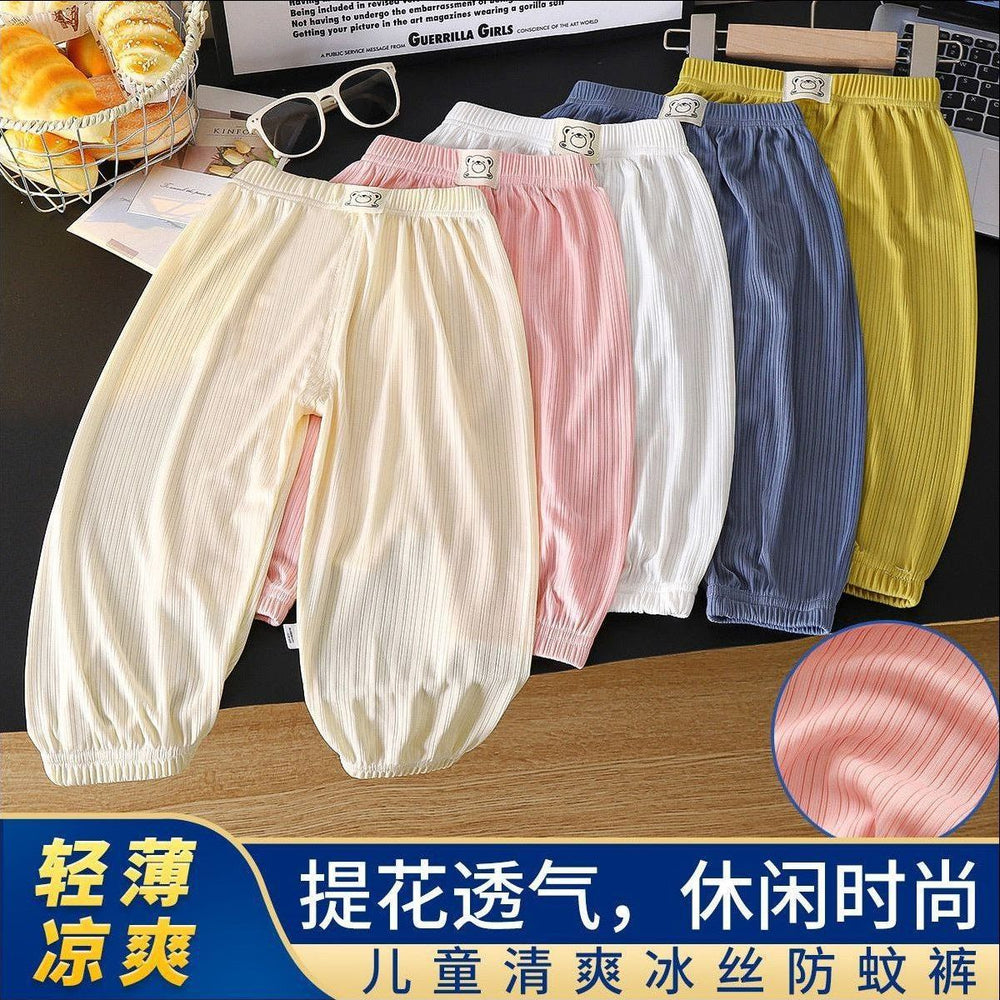 Kids' mosquito-proof pants: new summer collection - lightweight pants for babies, boys' long pants, korean style, breathable girls' pants, children's clothing
