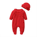 Kidsspring & fallnew arrivalcute baby jumpsuit baby girl bag butt girl girllong sleeves bag foot crawling suit khaki