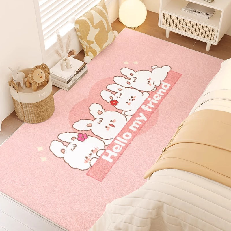 Carpet bedroom bedside blanket kids room cartoon new arrival room bedside cute thickened bed floor mat