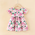 Spring & fallk-style children's clothing for children and girls, floral pastoral cotton baby a-line skirt, children's dress