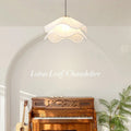 French cream style double layer pleated skirt petal chandelier nordic ins style restaurant bedroom b&b atmosphere