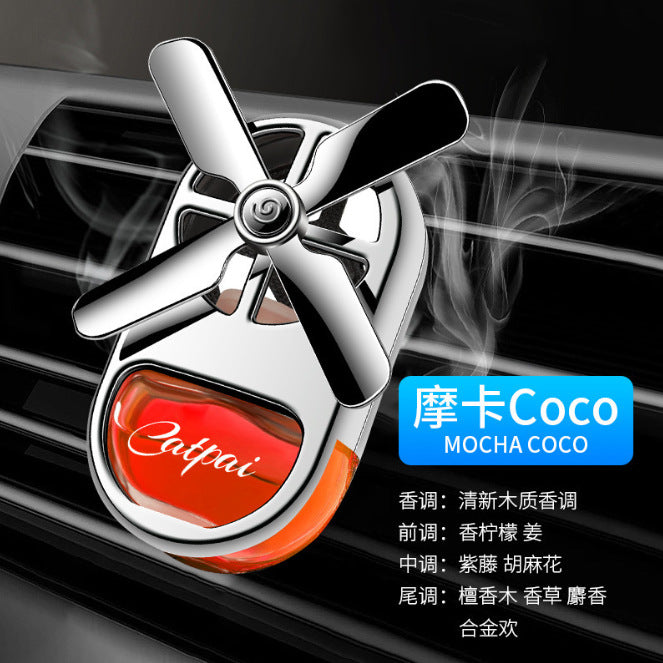 Car vent clip aromatherapy four-leaf clover perfume - light fragrance, car interior air freshener, odor eliminator, creative ornament, long-lasting