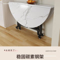 Foldable dining table - space-saving, compact, and minimalist design for small apartments - round dining table for restaurants and home use