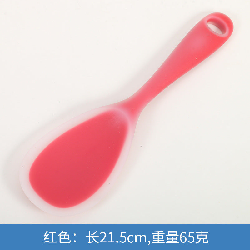 Cross-border non-stick rice scoop food grade rice soup spoon high temperature resistant silicone rice spoon household cooking kitchen utensils anti-scalding