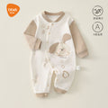 Babibele baby clothes long sleeves jumpsuit spring & fall pure cotton khaki rompers baby new arrival autumn clothes outwear