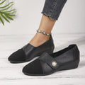 export plus size women's shoes - versatile low-cut slip-on loafers with velcro closure - lightweight athletic shoes for middle-aged and elderly women