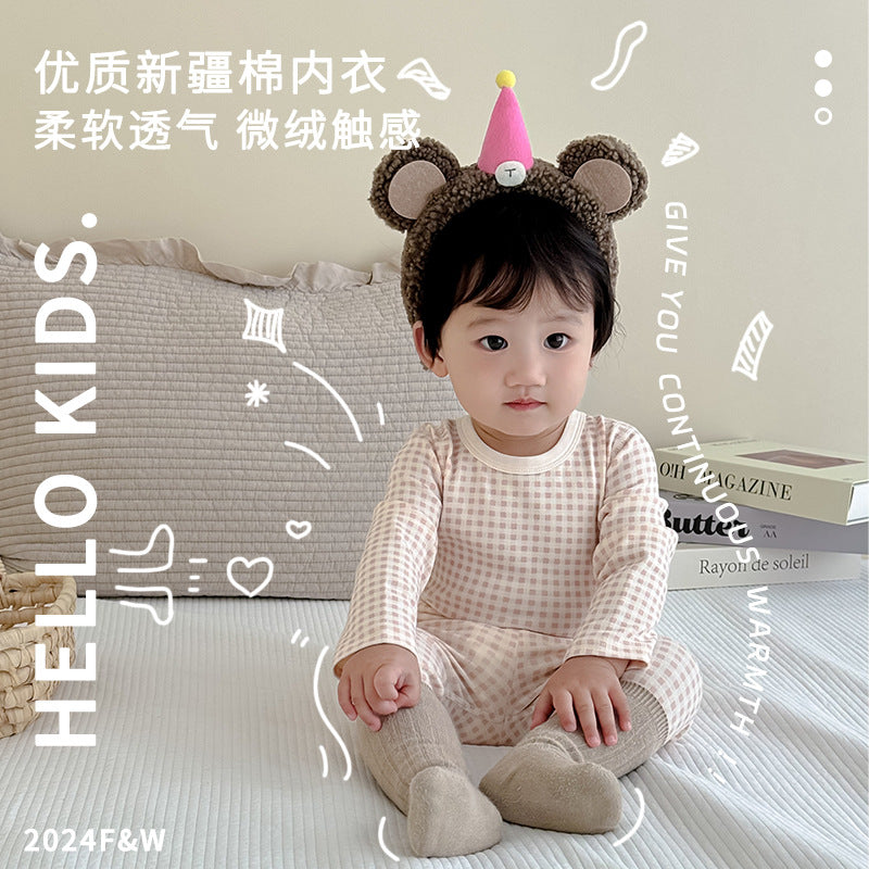 Baby suit spring autumpure cotton baby clothes boys and girls home clothes intimateskids autumn clothes and autumn pants