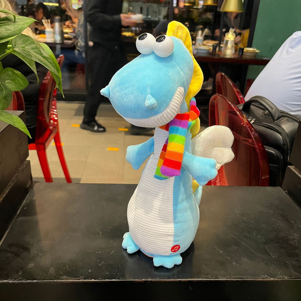 Wholesale cross-border cute dinosaur plush doll - singing, dancing, and swinging plush toy - creative gift for kids